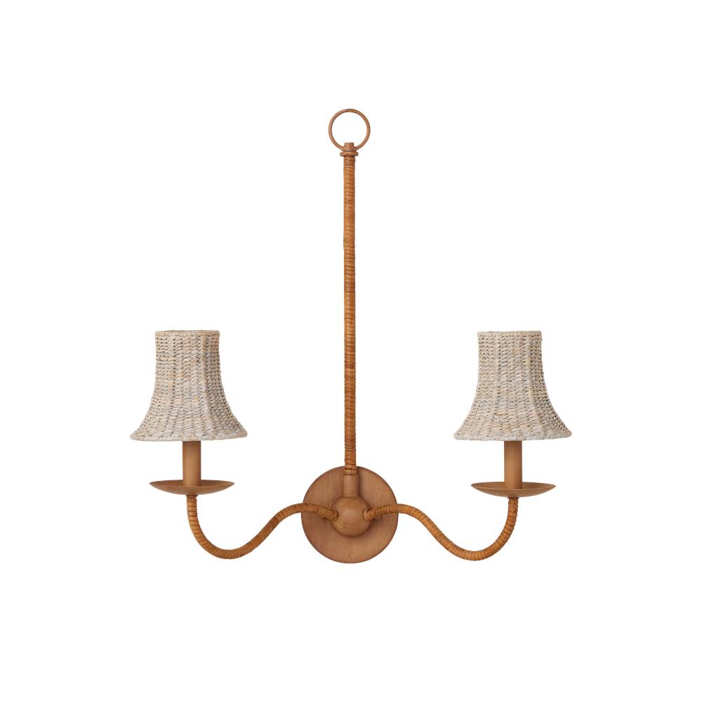 Currey And Company 0900-0040 Whitewash Bell Whitewashed Chandelier Shade Image 5