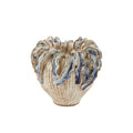 Currey And Company 1200-0964 Ivory,Reactive Blue Tropical Crown Small Vase Image 1