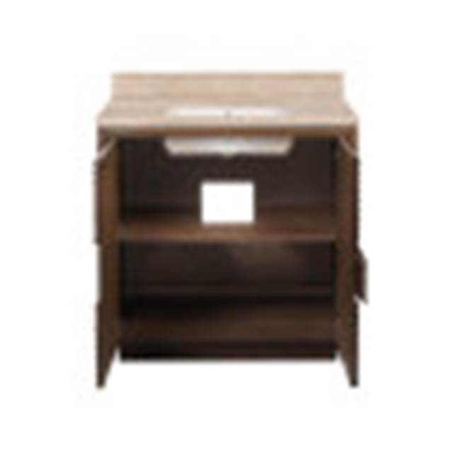 Currey And Company 3800-0011 Cocoa,Natural,White Morombe 36'' Cocoa Vanity With Rectangular Undermount Sink Image 5