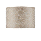 Currey And Company 0900-6013  Nomad Beige Drum Lamp Shade Image 3