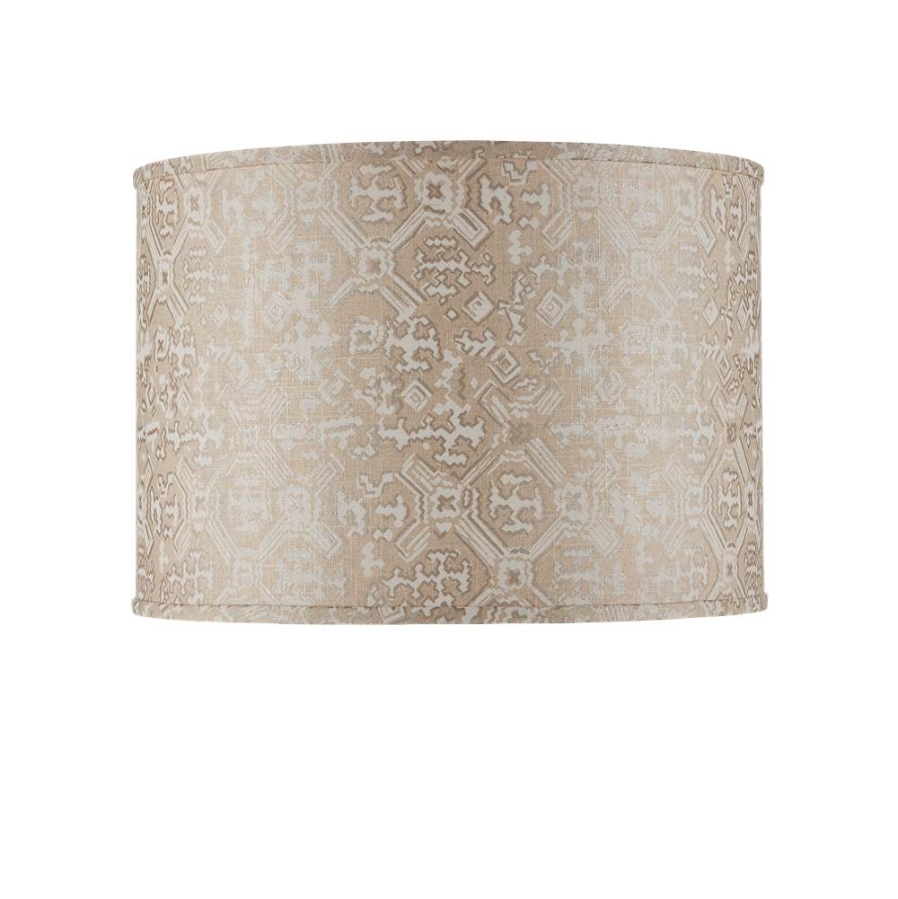 Currey And Company 0900-6013  Nomad Beige Drum Lamp Shade Image 3