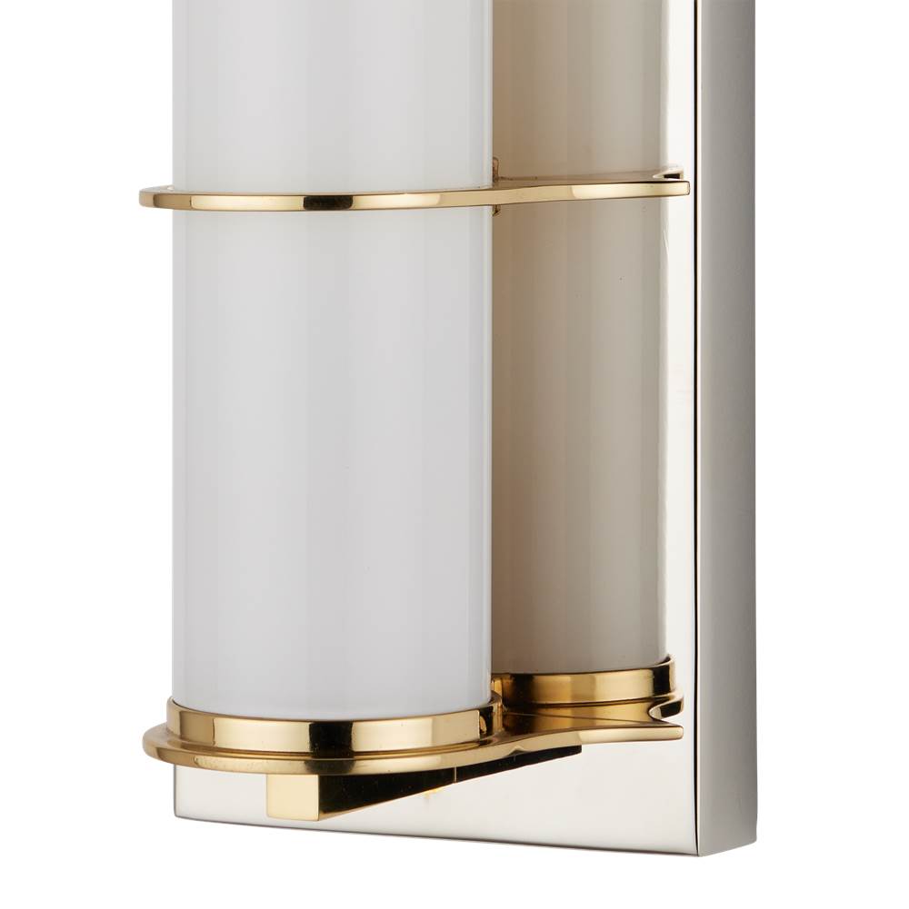 Currey And Company  Blaine Nickel Bath Wall Sconce