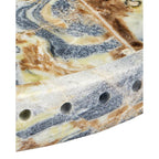 Currey And Company Freya Floral Jade Marble Tray
