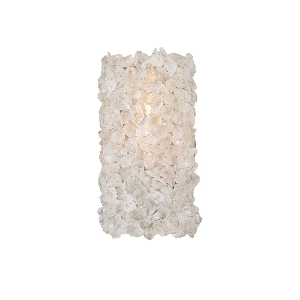 Currey And Company 5000-0262 Contemporary Silver Leaf,Contemporary Silver,Natural Iconoclast Wall Sconce Image 1