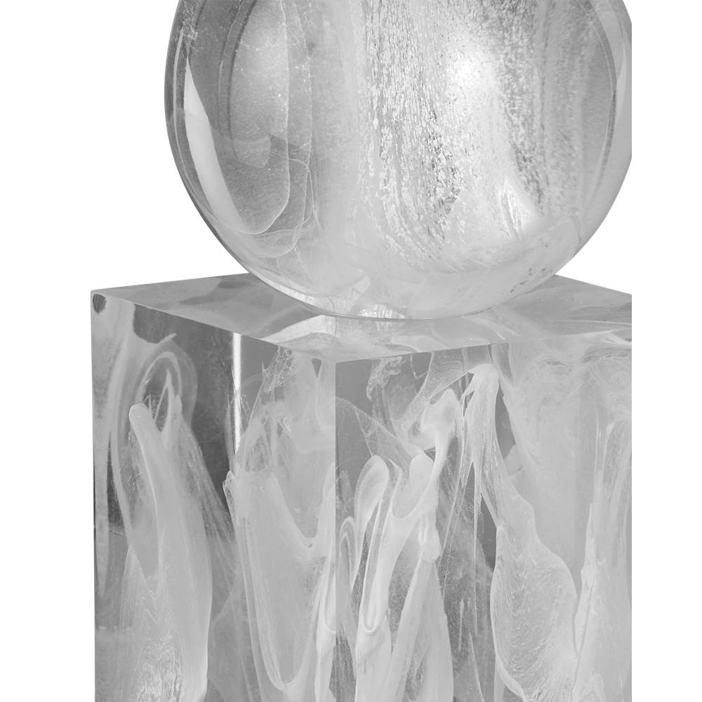 Currey And Company  Nova White Objects Set Of 2