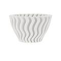 Currey And Company 1200-0933 White Ripple White Vase Image 1