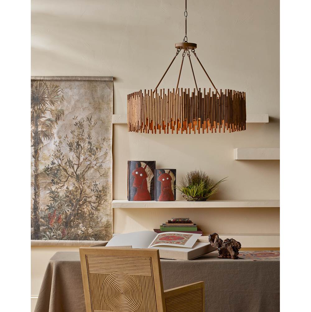 Currey And Company 7000-0862 Sea Sand,Uv Liller Malt,Satin Brass Santos Sea Sand Armchair, Liller Malt Image 2