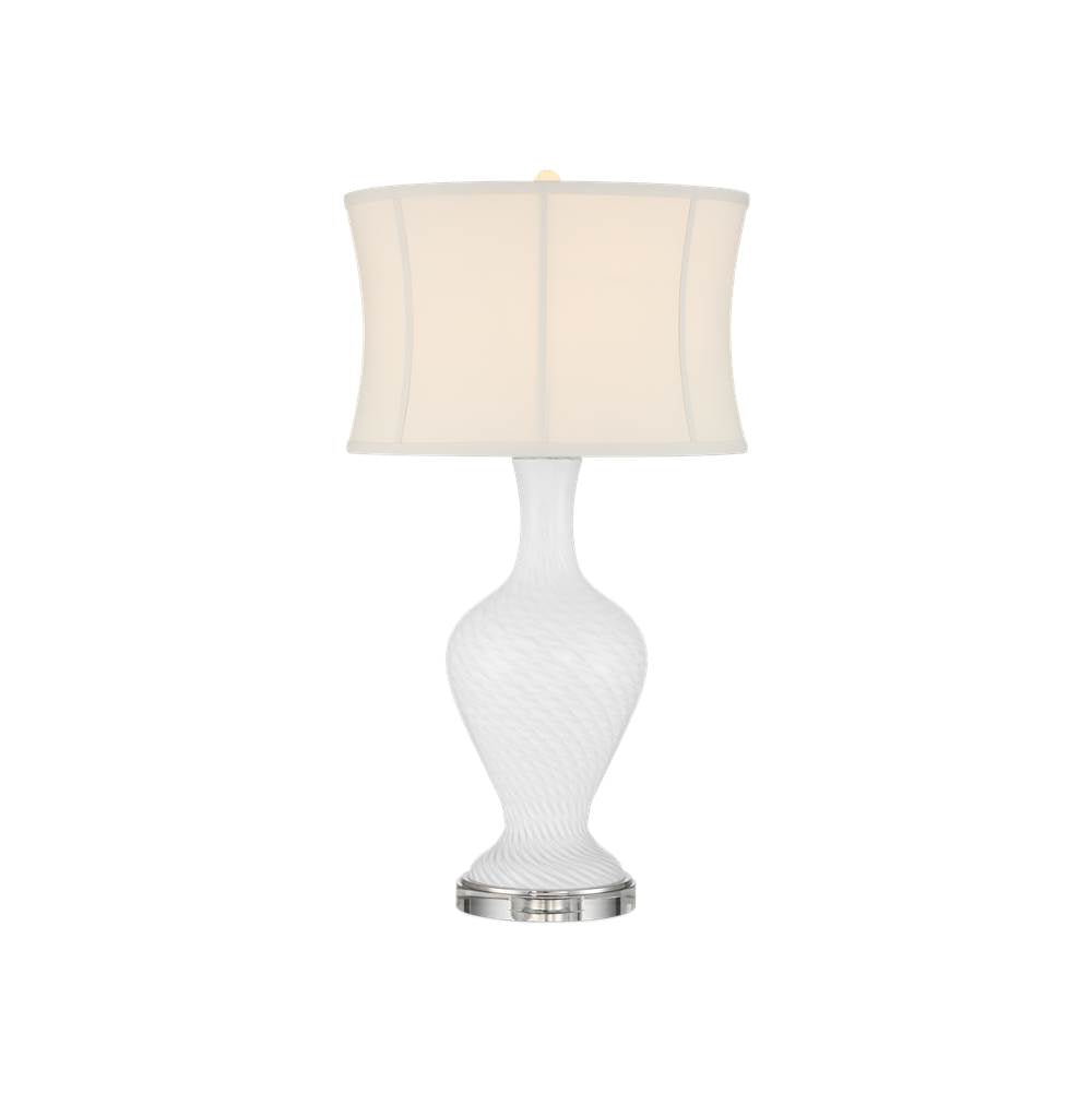 Currey And Company 6000-1009 White Zeta White Table Lamp Image 1