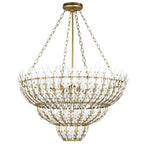 Currey And Company 9000-1099 Brass,White Magnum Opus Large Chandelier Image 4