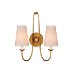 Currey And Company 5000-0318 Antique Gold Leaf Brayden Double-light Wall Sconce Image 1
