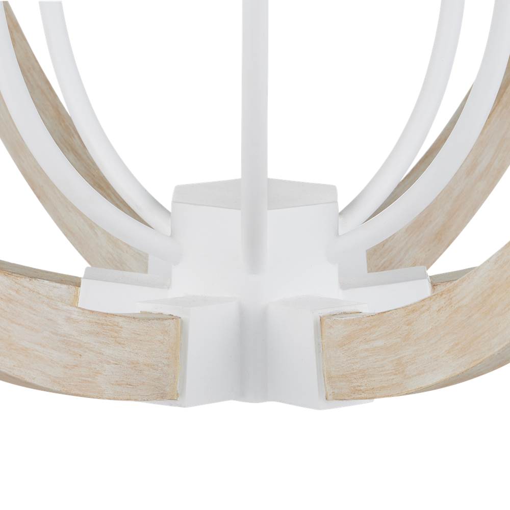 Currey And Company 9000-1131 Sandstone,Sugar White Bastian Sandstone Orb Chandelier Image 3