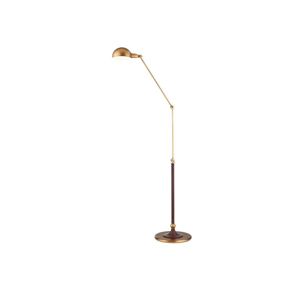 Currey And Company 8000-0162 Antique Brass,Brownish Red Libretto Floor Lamp Image 4