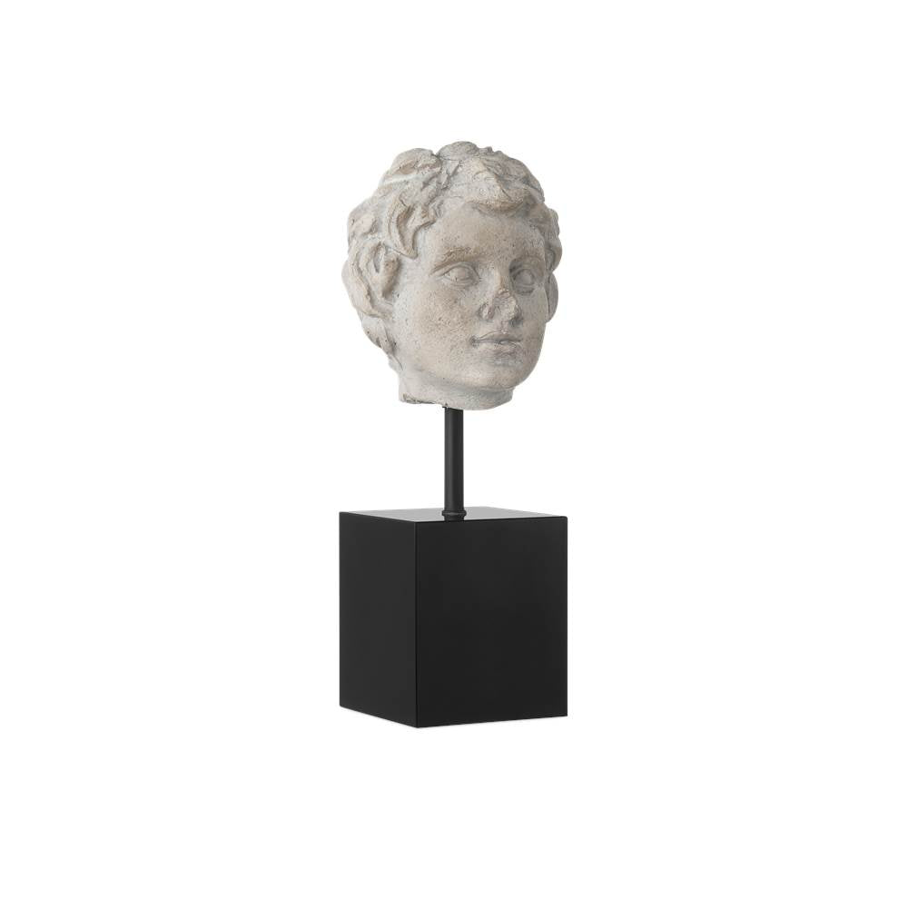 Currey And Company 1200-0932 Beige,Pale Gray,Black Venus Head On Stand Set Of 2 Image 3