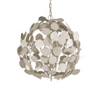 Currey And Company 9000-1198 Contemporary Silver Leaf,Contemporary Silver Lunaria Orb Chandelier Image 2