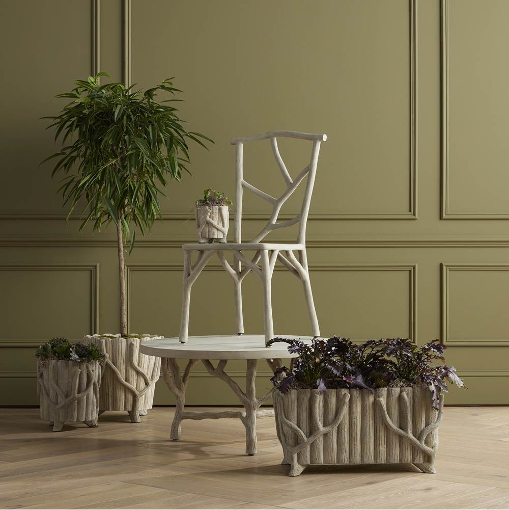 Currey And Company 2200-0020 Portland,Faux Bois Medium Faux Bois Planter Image 3