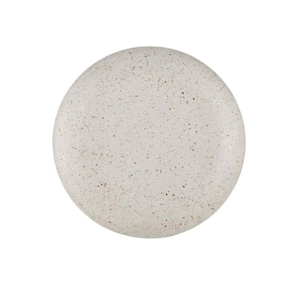 Currey And Company 2000-0044 Ivory Terrazzo Cusani Ivory Terrazzo Stool Image 3