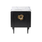 Currey And Company 3800-0003 Caviar Black,Natural,White,Light Antique Brass Briallen 30'' Black Vanity With Oval Undermount Sink Image 7