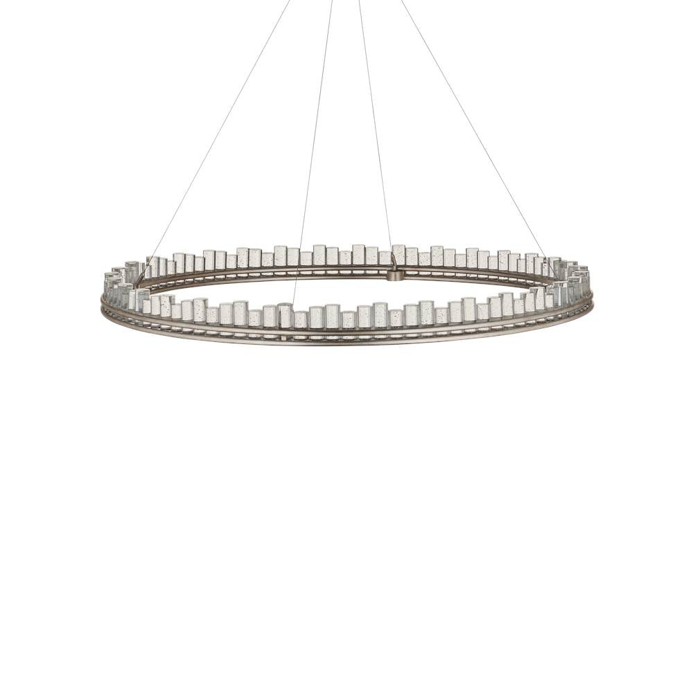 Currey And Company 9000-1221 Contemporary Silver Leaf, Contemporary Silver,Clear Pleiades Large Chandelier Image 3