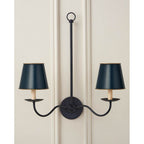 Currey And Company 0900-0030 Blue Tole Blue Tapered Chandelier Shade Image 2
