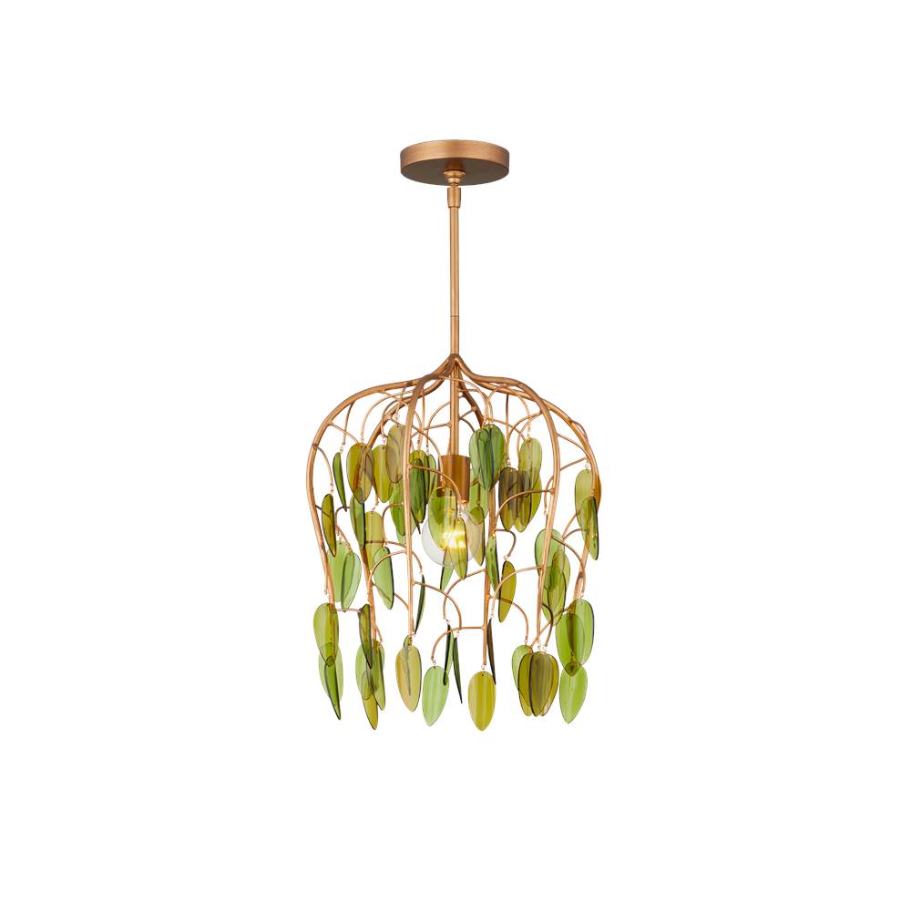 Currey And Company 9000-1227 Brass,Green Midsummer Pendant Image 5