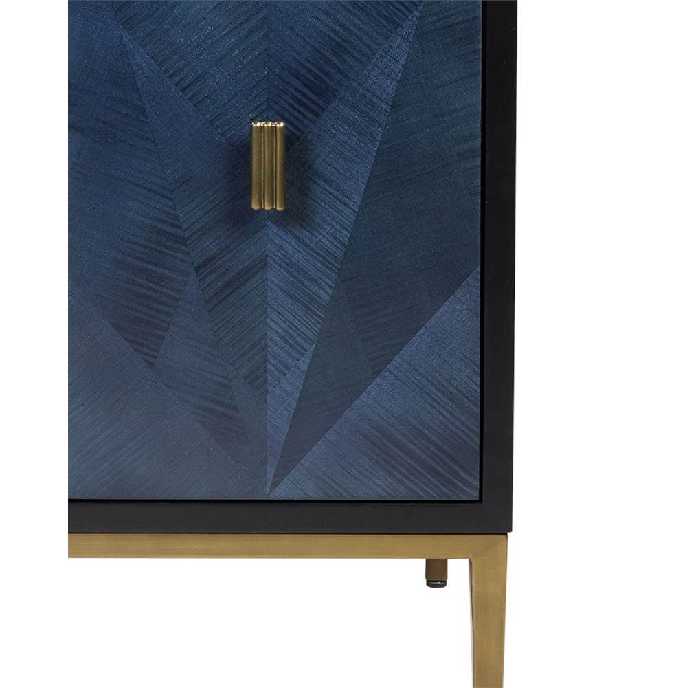 Currey And Company  Kallista 30'' Blue Vanity With Rectangular Undermount Sink