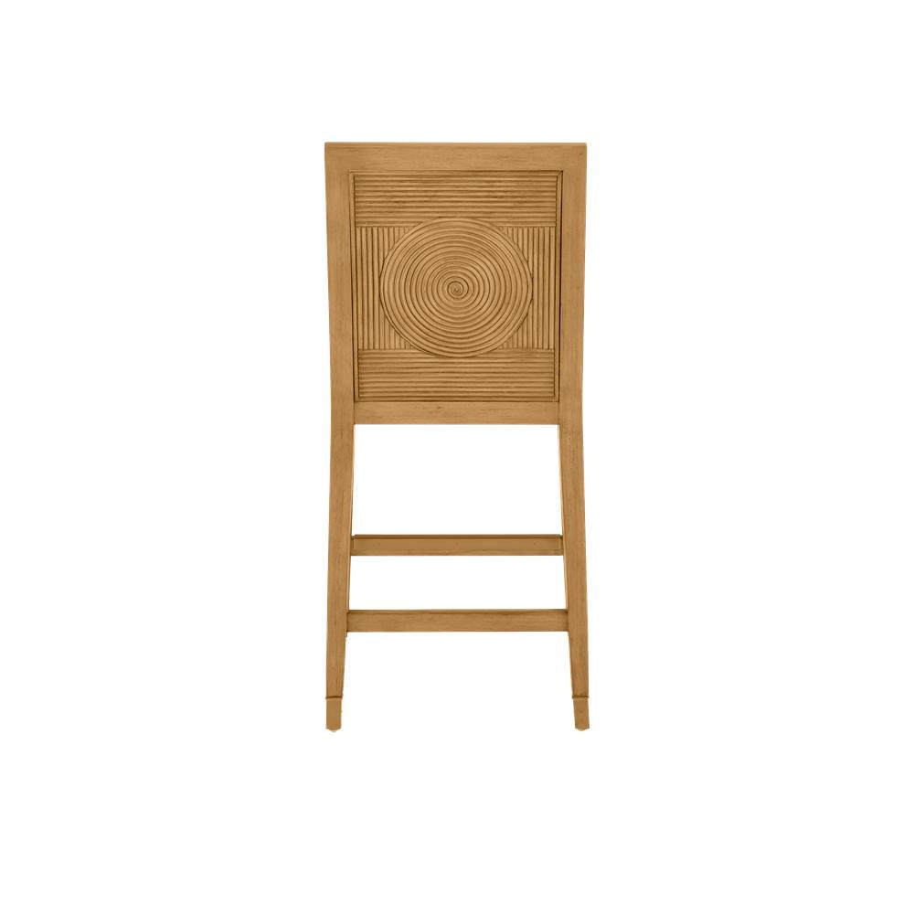 Currey And Company 7000-0882 Sea Sand,Uv Liller Malt,Satin Brass Santos Sea Sand Side Chair, Liller Malt Image 2