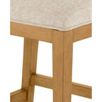 Currey And Company 7000-0912 Sea Sand,Uv Liller Malt,Satin Brass Santos Sea Sand Bar Stool, Liller Malt Image 9