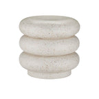 Currey And Company 2000-0044 Ivory Terrazzo Cusani Ivory Terrazzo Stool Image 1