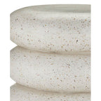 Currey And Company  Cusani Ivory Terrazzo Stool