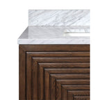 Currey And Company Morombe 36'' Cocoa Marble Vanity With Rectangular Undermount Sink