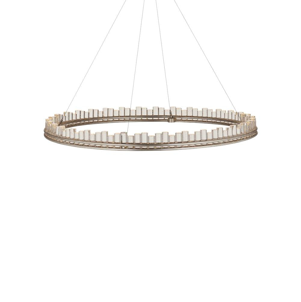 Currey And Company 9000-1221 Contemporary Silver Leaf, Contemporary Silver,Clear Pleiades Large Chandelier Image 1