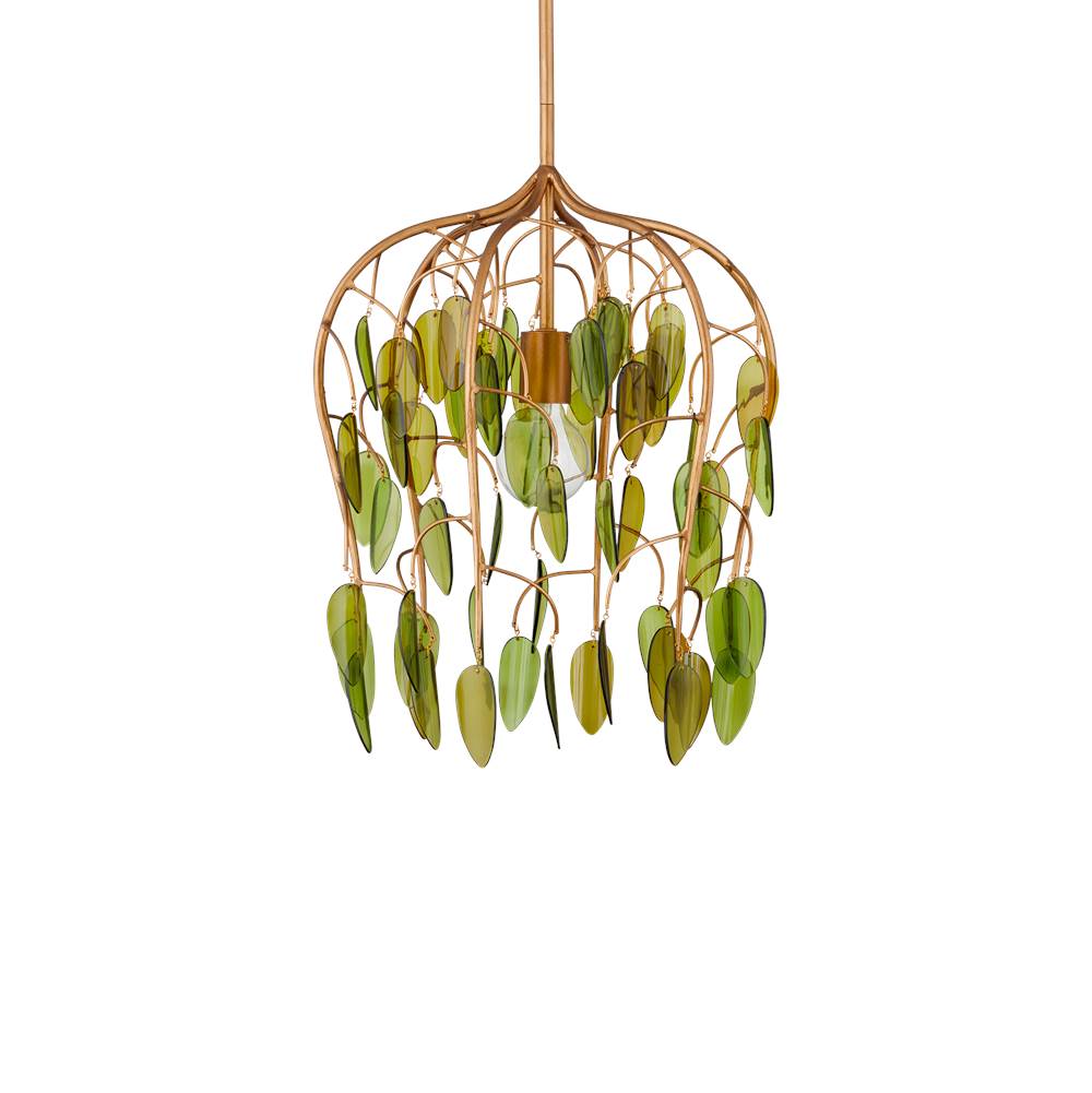 Currey And Company 9000-1227 Brass,Green Midsummer Pendant Image 4