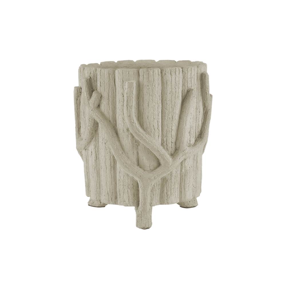 Currey And Company 2200-0020 Portland,Faux Bois Medium Faux Bois Planter Image 1