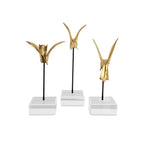 Currey And Company 1200-0903 Gold,Black,Clear Gold Hummingbirds Set Of 3 Image 3