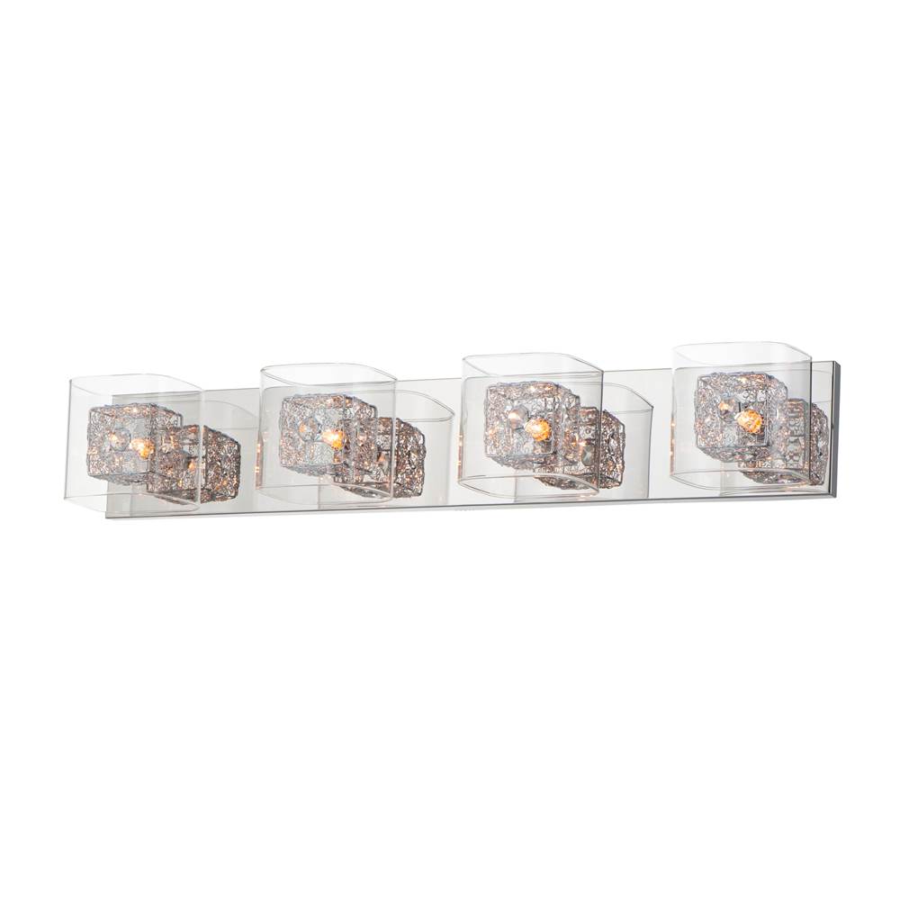 ET2 Gem 4-light Bath Vanity With Pc Shade