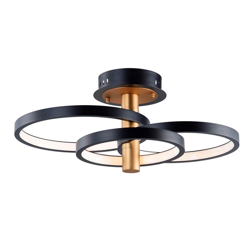 ET2 Hoopla 3-light Led Semi Flush Mount