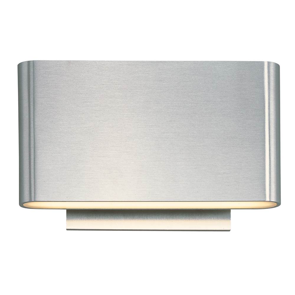 ET2 E41310-SA Satin Aluminum Alumilux: Spartan Led Outdoor Wall Sconce Image 1