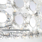 Eurofase 44286-019 Chrome Perrene, Chandelier, 8-light, 32'', Chrome, Clear Glass Image 1