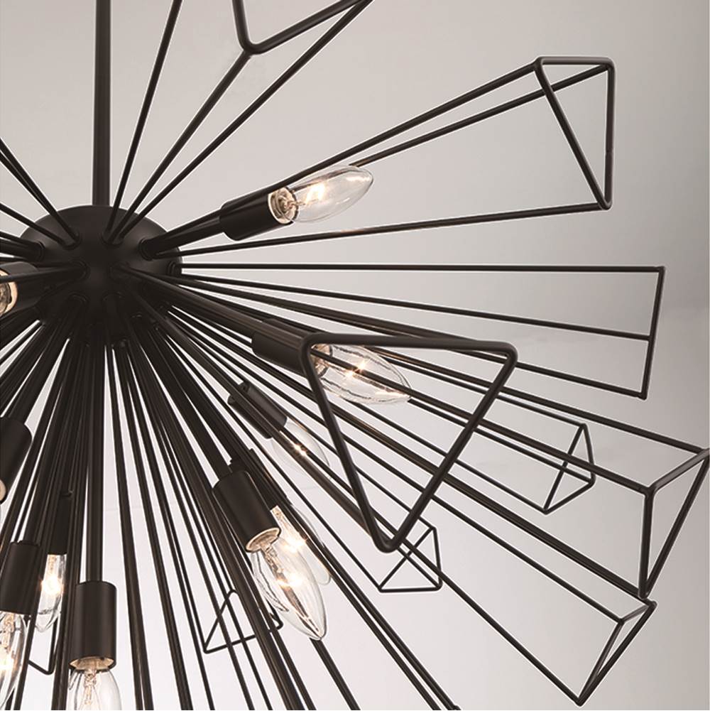 Eurofase Dendelio, Chandelier , 13-light, 30'', Matte Black