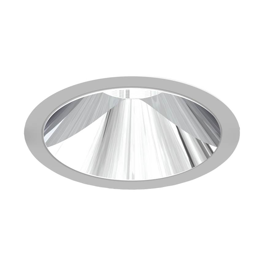 Eurofase Oscar Small 10w Round White Trim Chorme Baffle Medium 3000k Frosted Lens