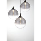 Eurofase 48929-028 Matte Black Iissa, Chandelier, 7-light, 21'', Matte Black, Smoked Glass Image 2