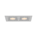 Eurofase Bravo 15w 2 Light White Trim Snoot Gimbal Wide 2700k Clear Lens