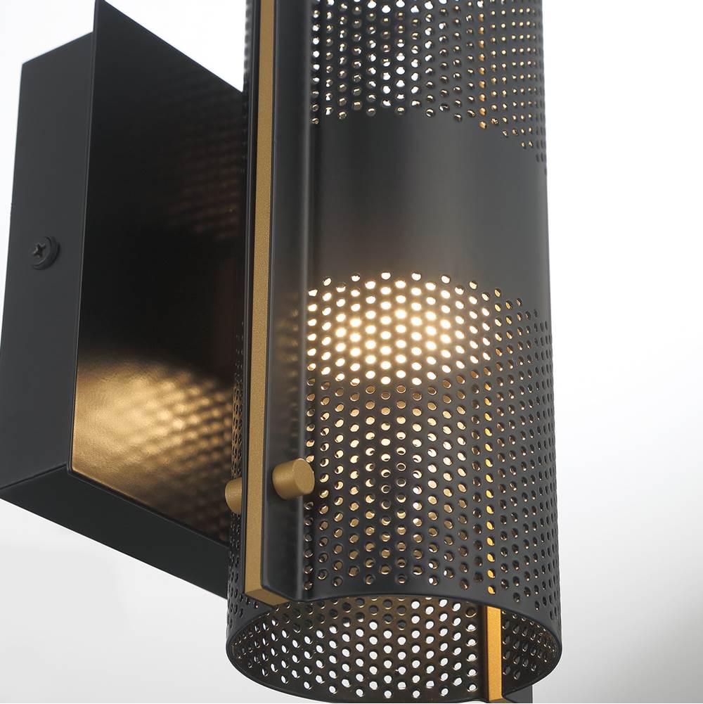 Eurofase 46460-011 Gold Black Mix Westcliffe, Outdoor , 2-light, 12'', Gold-black Mix Image 1