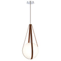 Eurofase 35990-017 Chrome Rosemount, Pendant, 12'', Chrome, White Glass Image 1