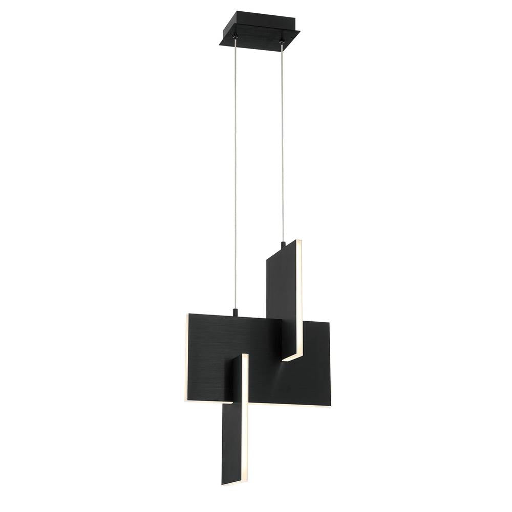 Eurofase 37347-023 Anodized Black Coburg, Pendant , 23'', Anodized Black Image 1