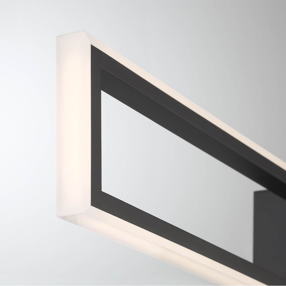 Eurofase 45724-015 Matte Black Bordo, Outdoor, 36'', Matte Black, White Acrylic Image 1
