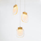 Eurofase 38042-010 Matte Gold Paget, Chandelier, 3-light, 10'', Matte Gold, Clear Glass Image 4