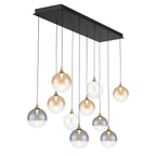 Eurofase Iissa, Chandelier, 10-light, 47'', Gold, Mixed Glass