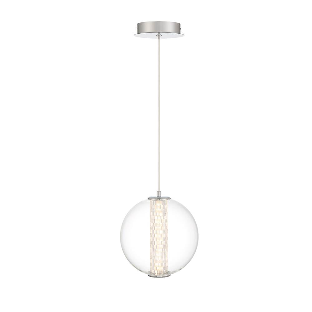 Eurofase 45735-011 Chrome Atomo, Pendant, 9'', Chrome, Clear Glass Image 2
