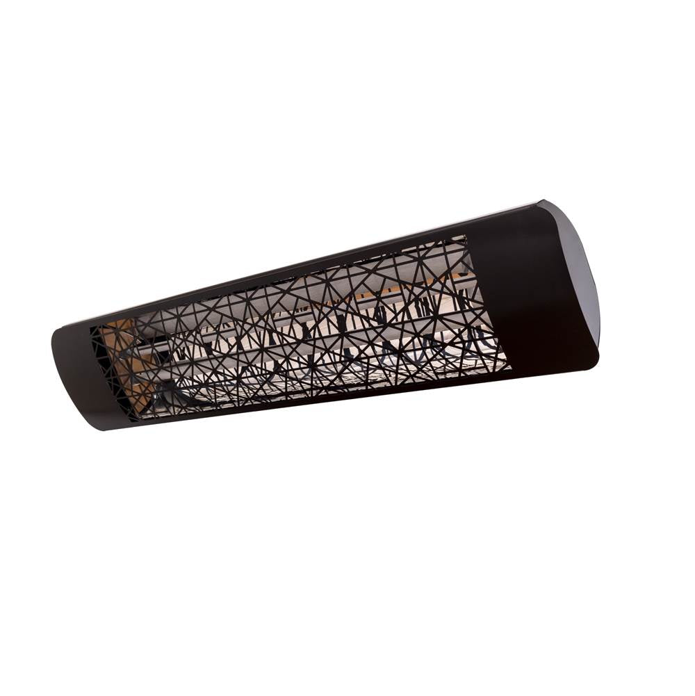 Eurofase EF40208B4 Black Eurofase Ef40208b4 Dual Element 39 Inch 4000 Watt Electric Patio Heater Image 1